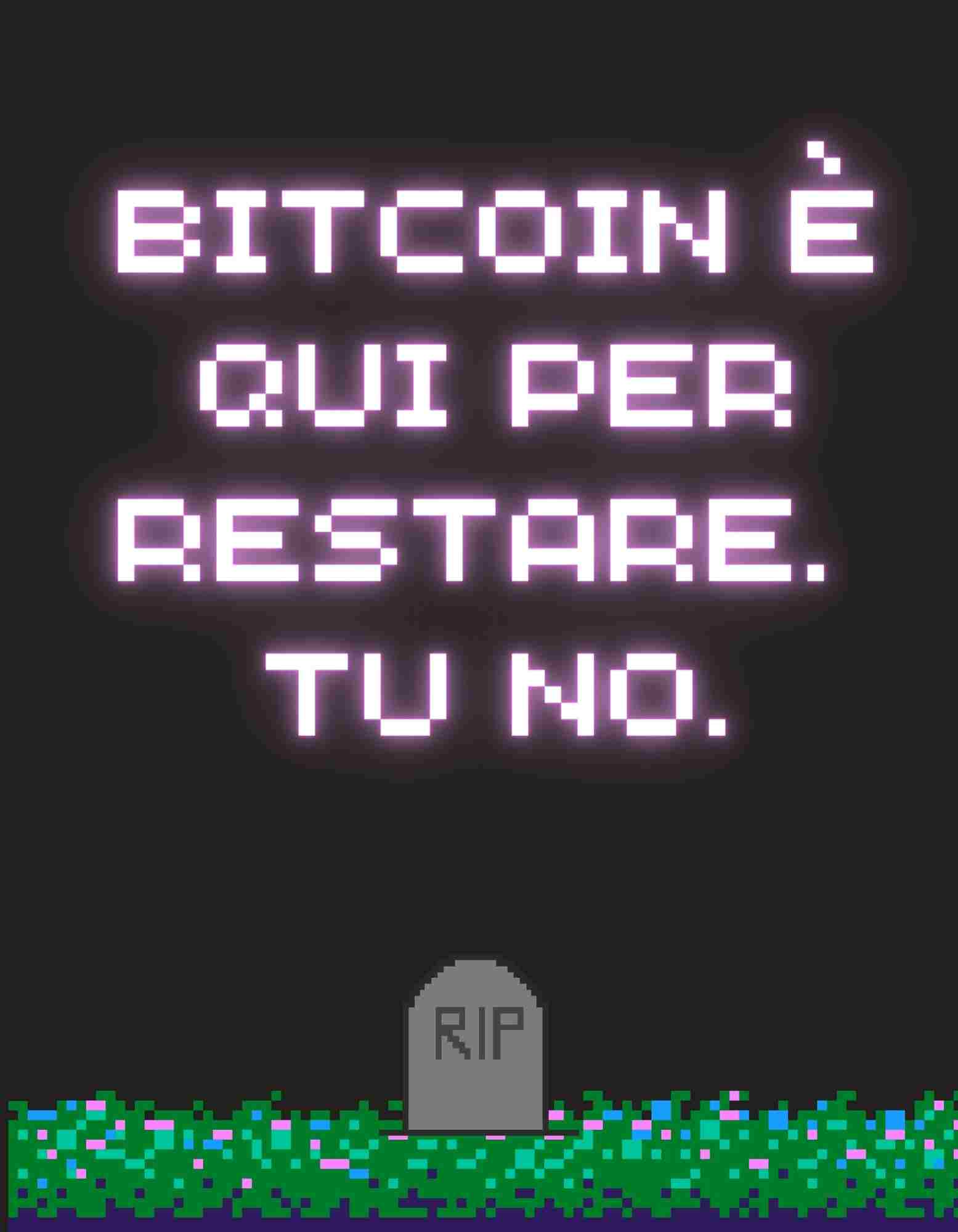 Maglietta "Bitcoin è qui per restare" M